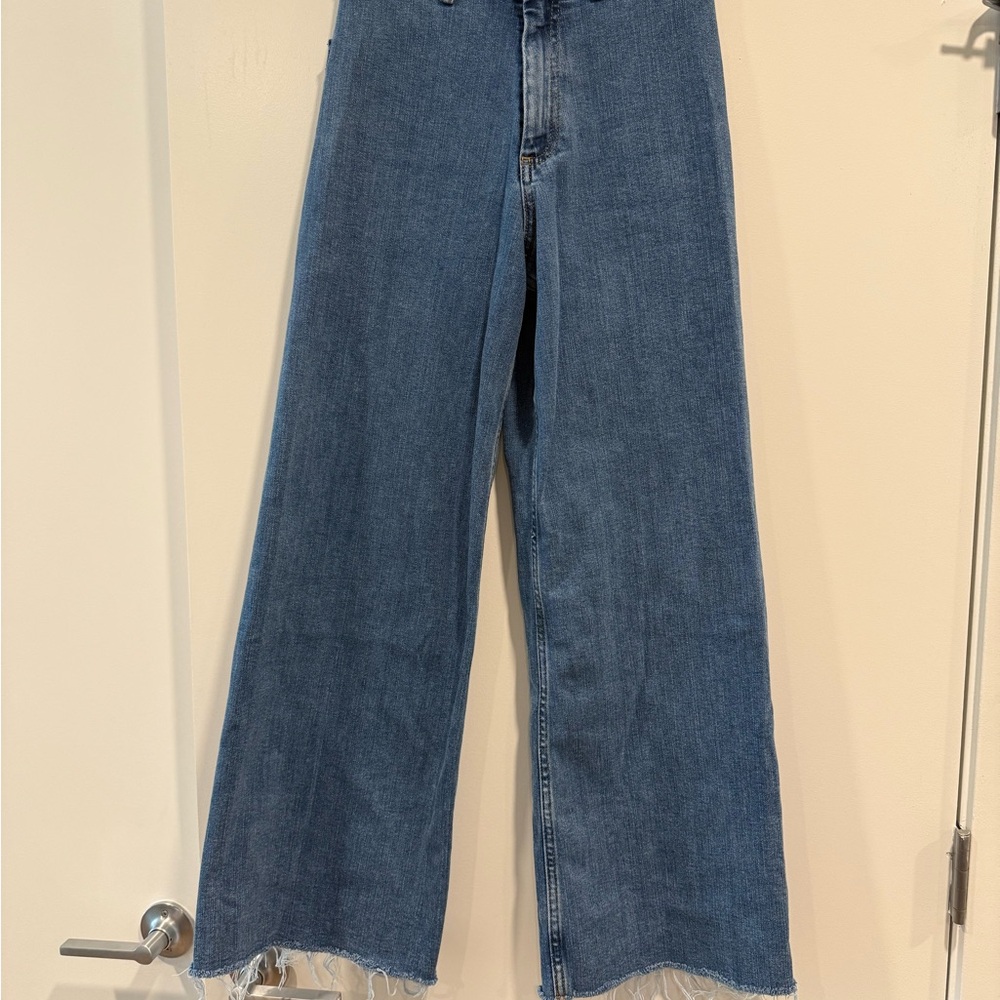 Zara Indigo Wide-Leg Jeans
